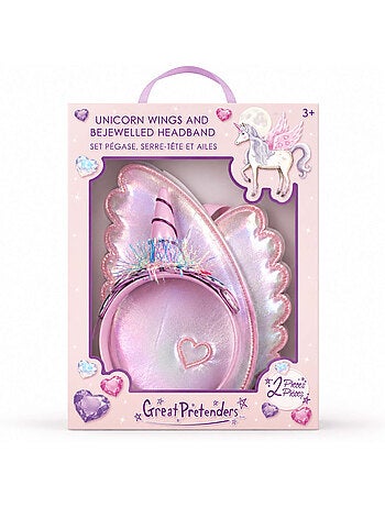 Costume per bambini set ali da unicorno e cerchietto | Great Pretenders