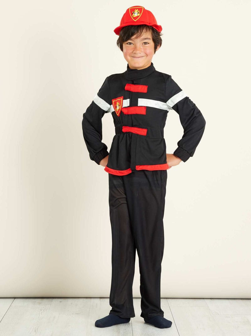 Costume pompiere nero/rosso - Kiabi
