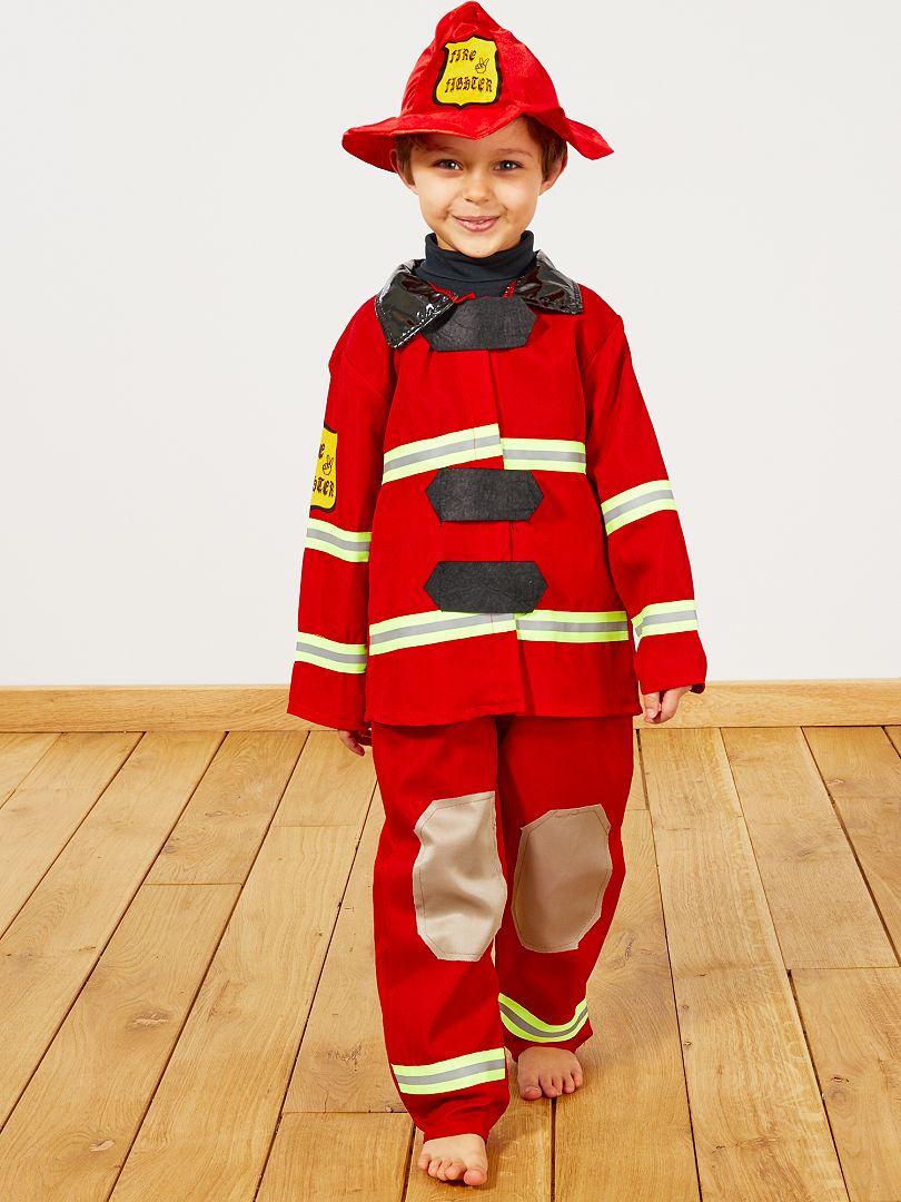 Costume pompiere rosso - Kiabi