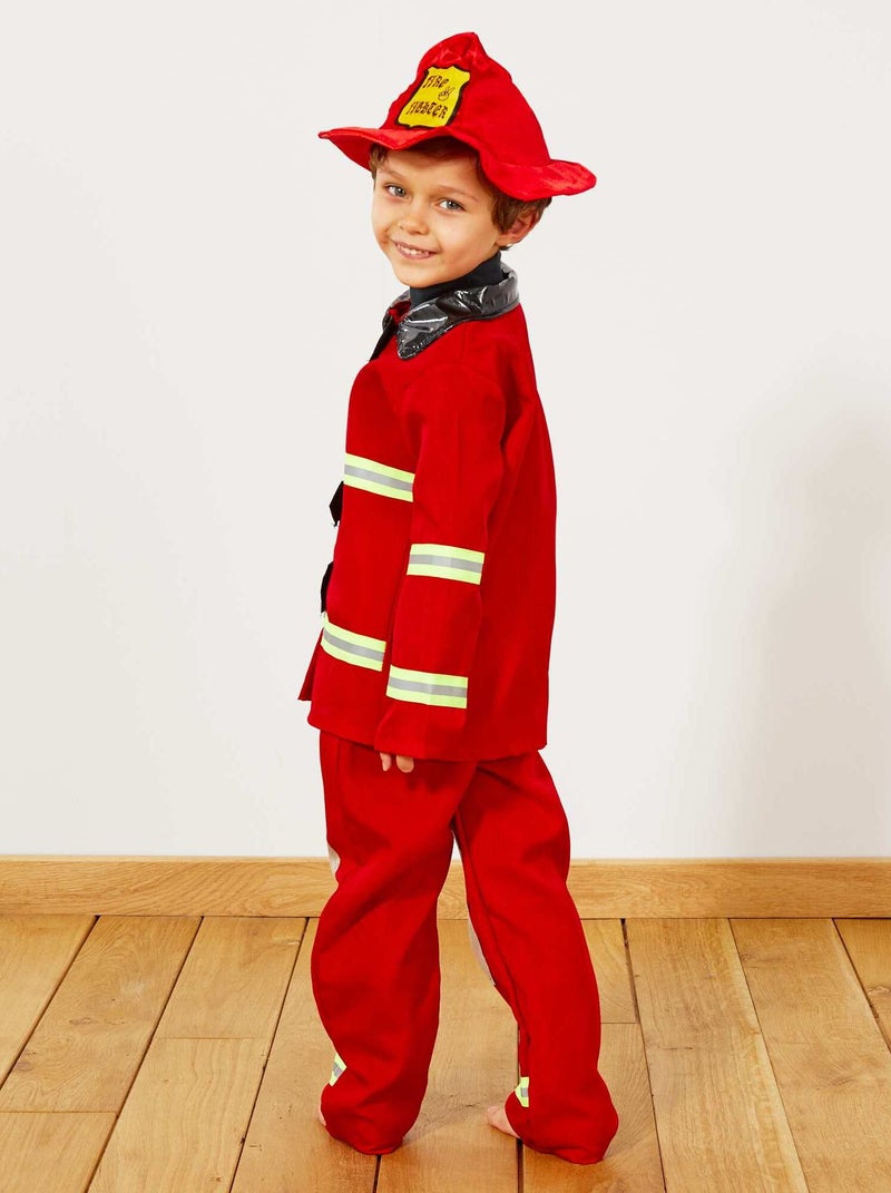 Costume pompiere rosso - Kiabi