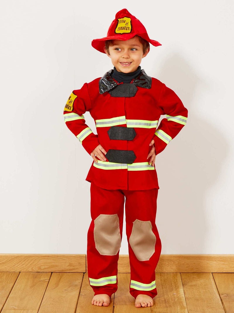 Costume pompiere rosso - Kiabi