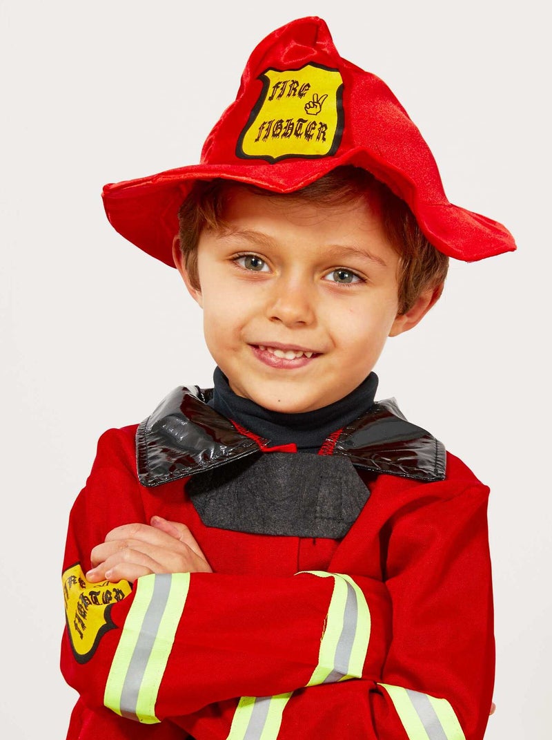 Costume pompiere rosso - Kiabi