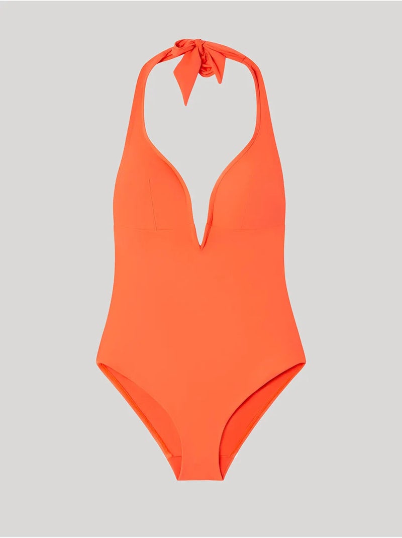Costume scollo halter Arancione - Kiabi