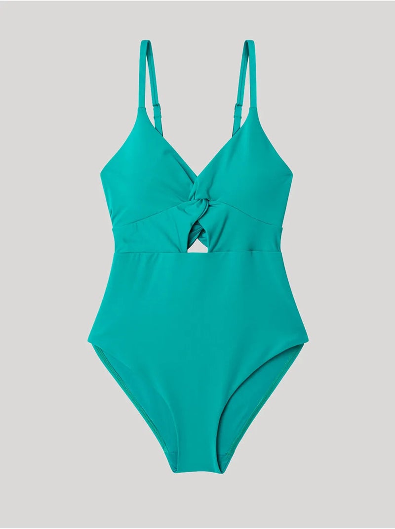 Costume senza ferretto e foam estraibile Blu Verde - Kiabi