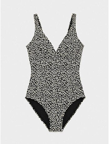 Costume senza ferretto stampa animalier