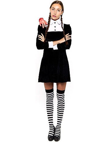 Costume sinistro da ragazza di velluto