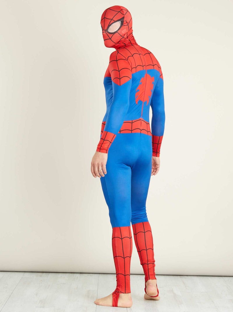 Costume 'Spiderman' seconda pelle con cappuccio blu/rosso - Kiabi