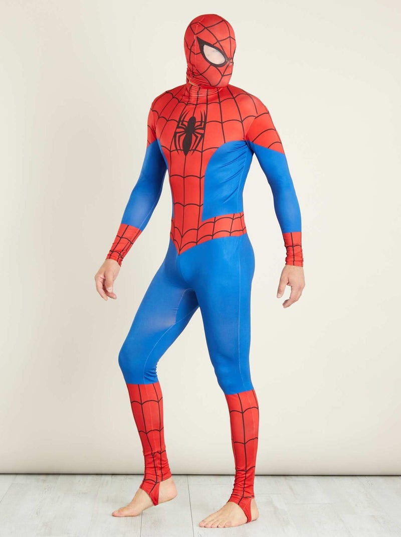 Costume 'Spiderman' seconda pelle con cappuccio blu/rosso - Kiabi