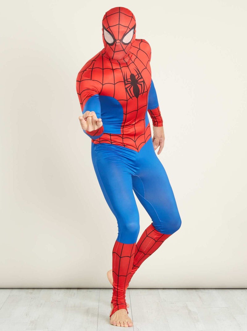 Costume 'Spiderman' seconda pelle con cappuccio blu/rosso - Kiabi