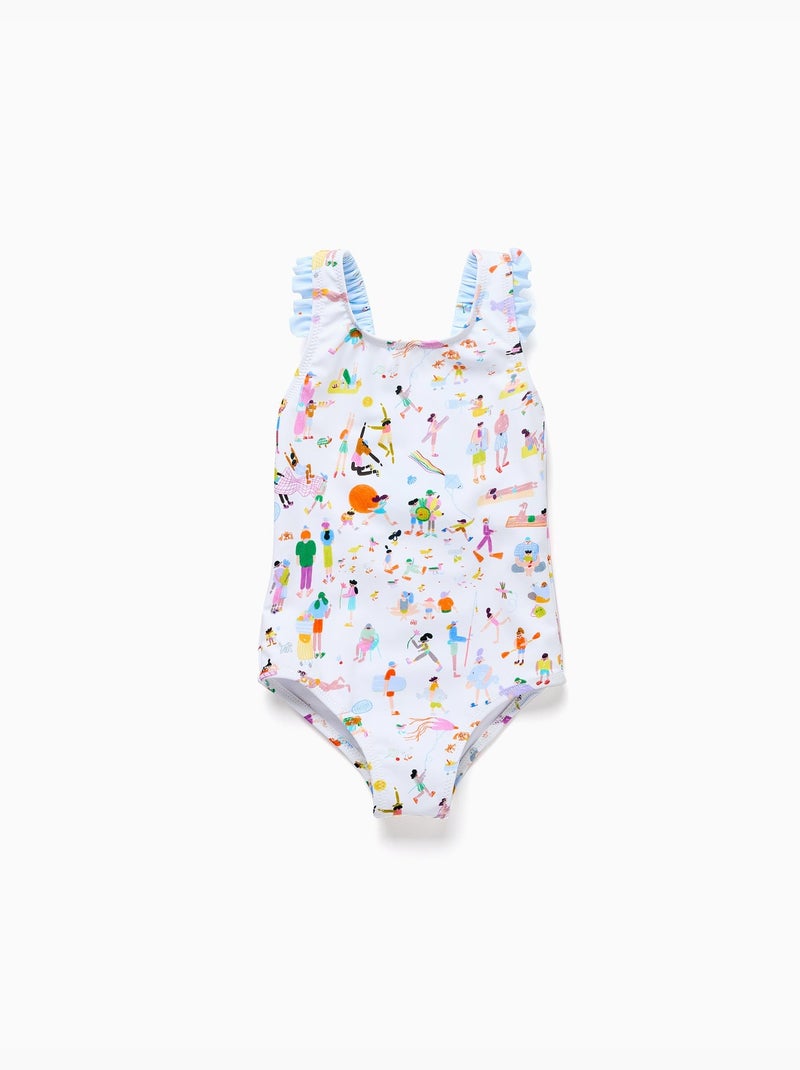 Costume stampato Carolina Celas x Zippy Bianco - Kiabi