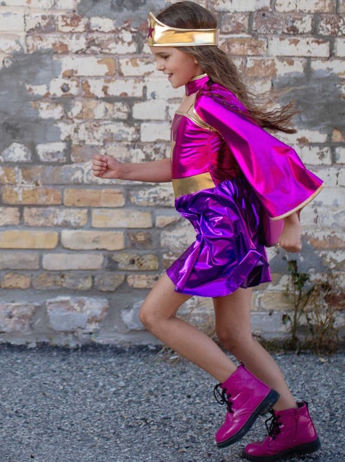 Costume supereroina tunica mantello e maschera per bambine | great pretenders | great pretenders - Kiabi Costume supereroina tunica mantello e maschera per bambine | great pretenders | great pretenders - Kiabi