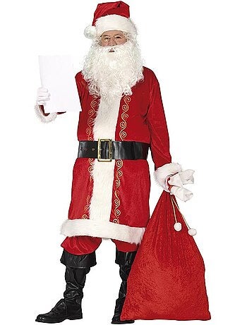 Costume tradizionale di Babbo Natale con cappello
