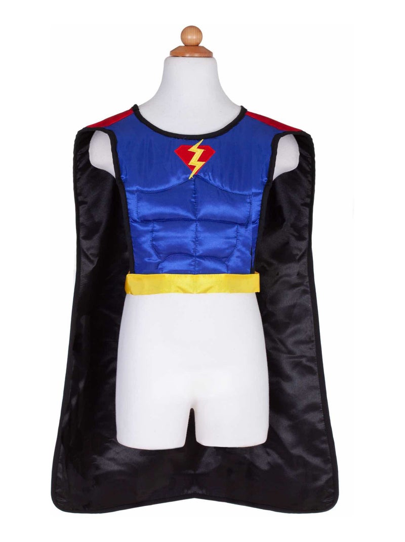 Costume tunica reversibile supereroe per bambini | Great Pretenders Nero - Kiabi
