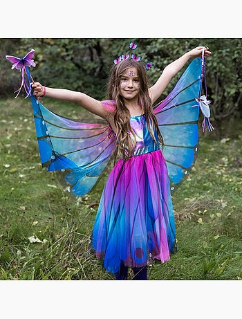 Costume vestito fata farfalla per bambini con ali e cerchietto | great pretenders | great pretenders