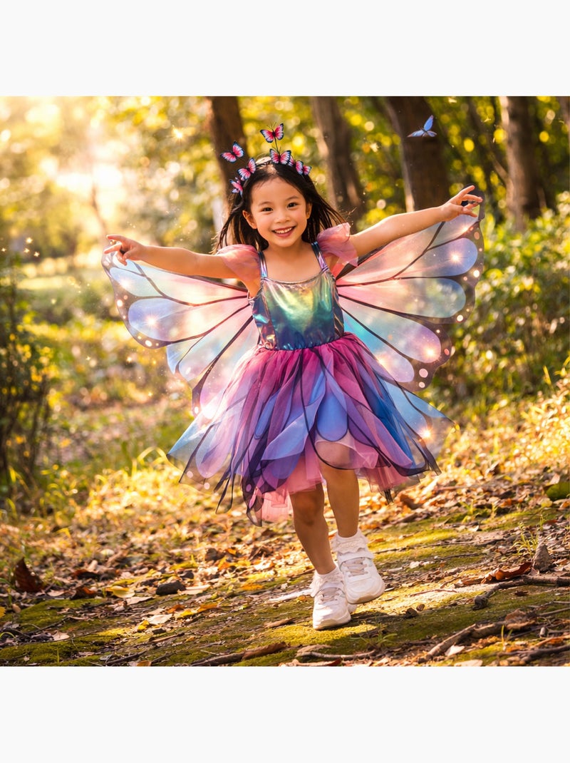 Costume vestito fata farfalla per bambini con ali e cerchietto | great pretenders | great pretenders Blu - Kiabi