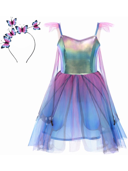 Costume vestito fata farfalla per bambini con ali e cerchietto | great pretenders | great pretenders - Kiabi Costume vestito fata farfalla per bambini con ali e cerchietto | great pretenders | great pretenders - Kiabi