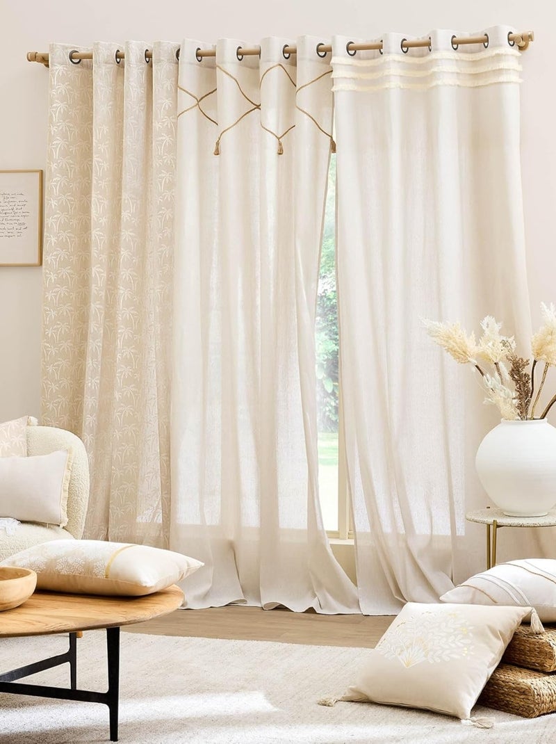 coussin déco in Cotone Douceur d'Intérieur Beige - Kiabi