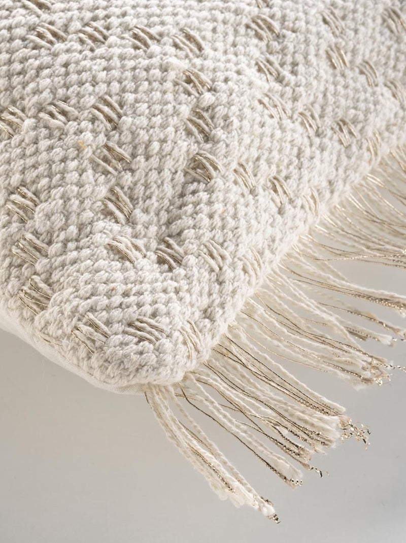 coussin déco in Poliestere IKAT Douceur d'Intérieur Beige - Kiabi