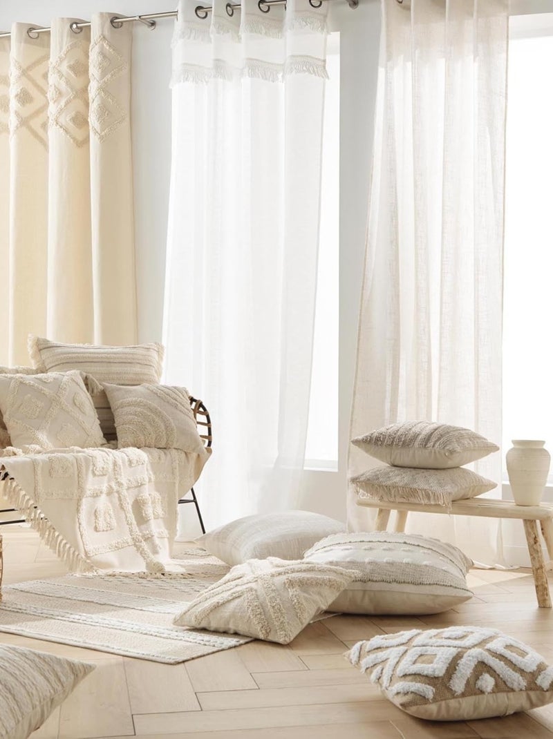 coussin déco in Poliestere KIYO Douceur d'Intérieur Beige - Kiabi