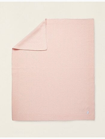 Couverture tricotée 100% coton