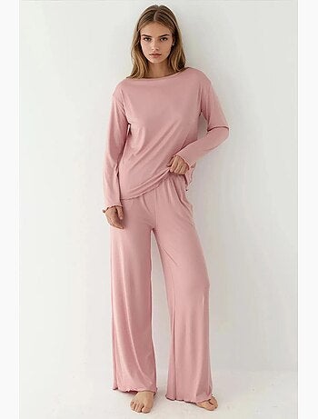 Cozy set pigiama relaxed fit a maniche lunghe hiccup