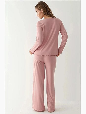 Cozy set pigiama relaxed fit a maniche lunghe hiccup