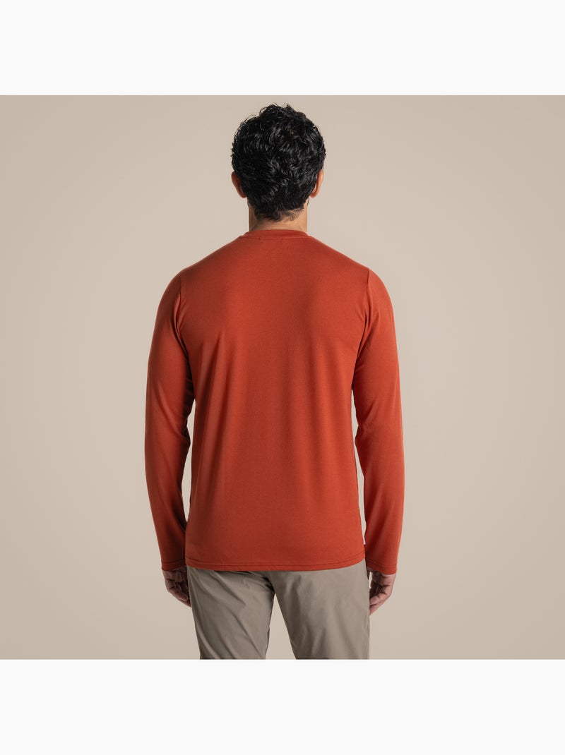 Craghoppers Abel Maglietta Manica Lunga Uomo Arancione/Rosso - Kiabi