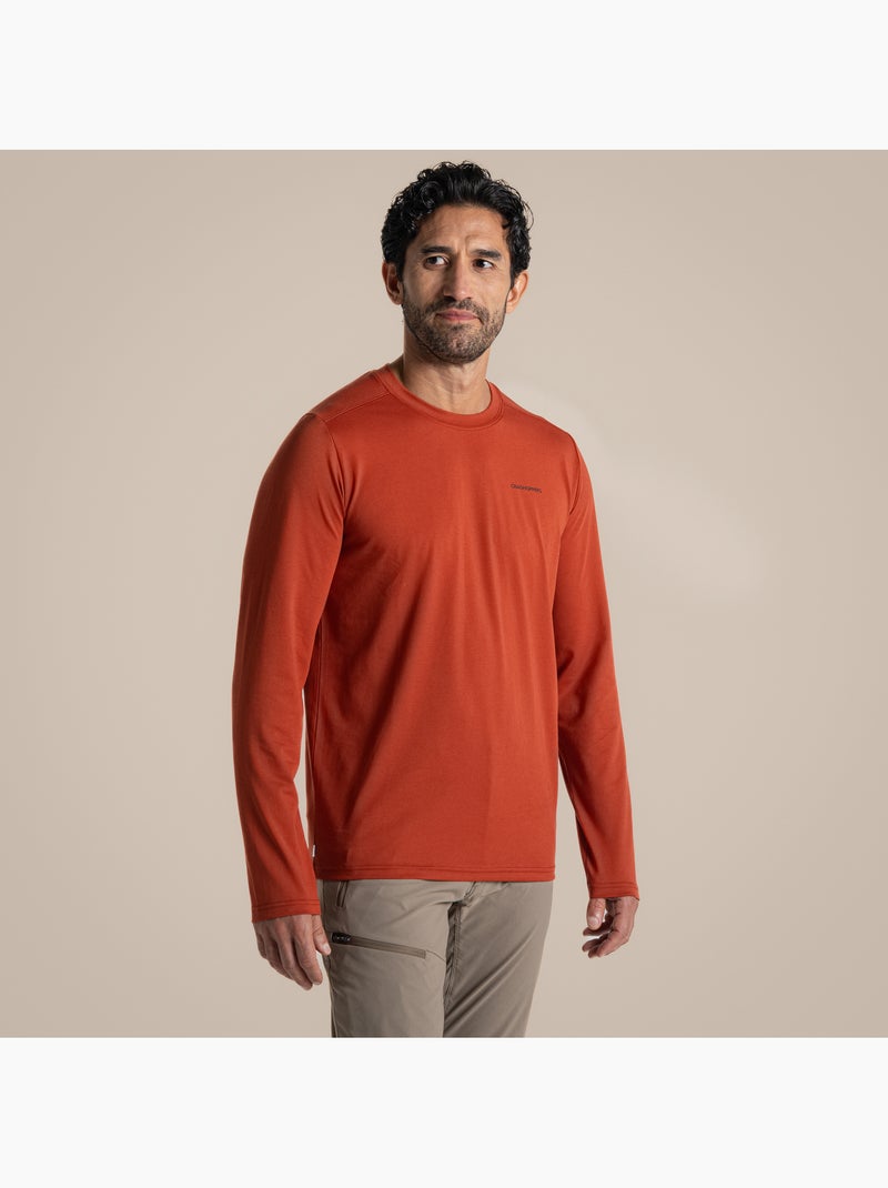 Craghoppers Abel Maglietta Manica Lunga Uomo Arancione/Rosso - Kiabi