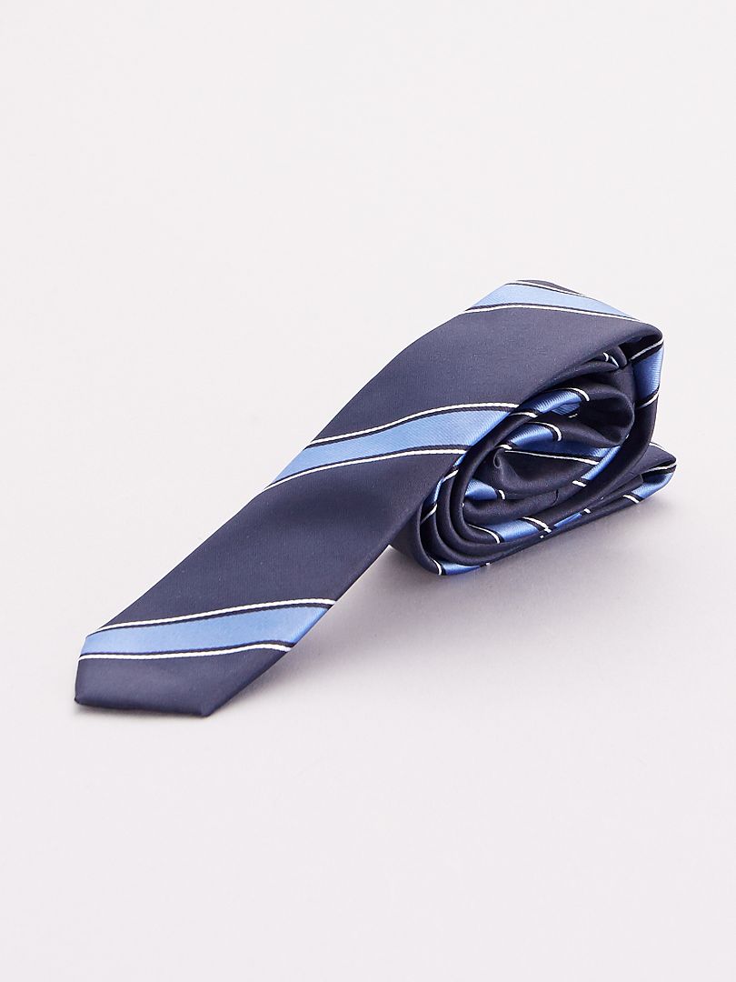 Cravatta a righe blu - Kiabi