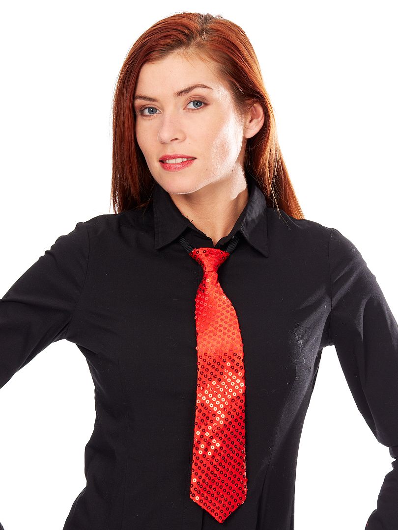 Cravatta con lustrini rosso - Kiabi