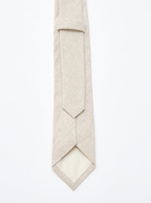 Cravatta in misto lino - Kiabi