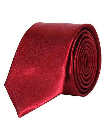 Cravatta sottile in raso Kebello