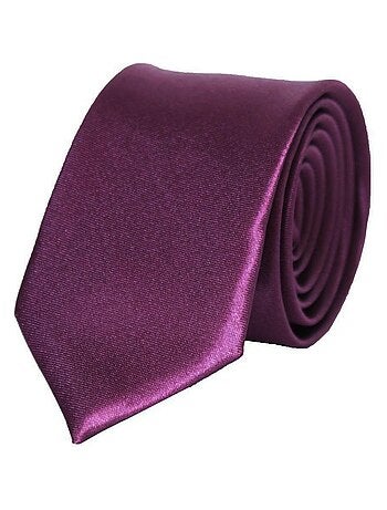 Cravatta sottile in raso Kebello