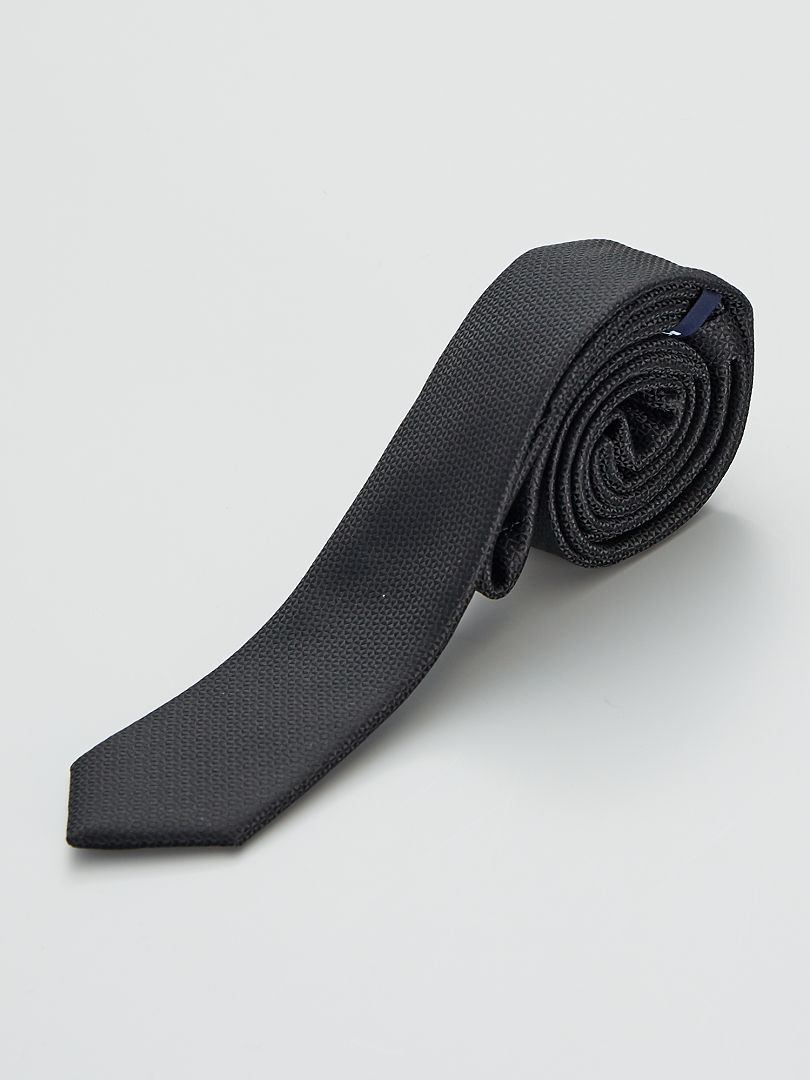 Cravatta sottile nera nero - Kiabi
