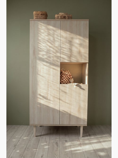 Credenza a 3 ante con nicchia, su piedini - finitura in faggio - SAUTHON - Kiabi