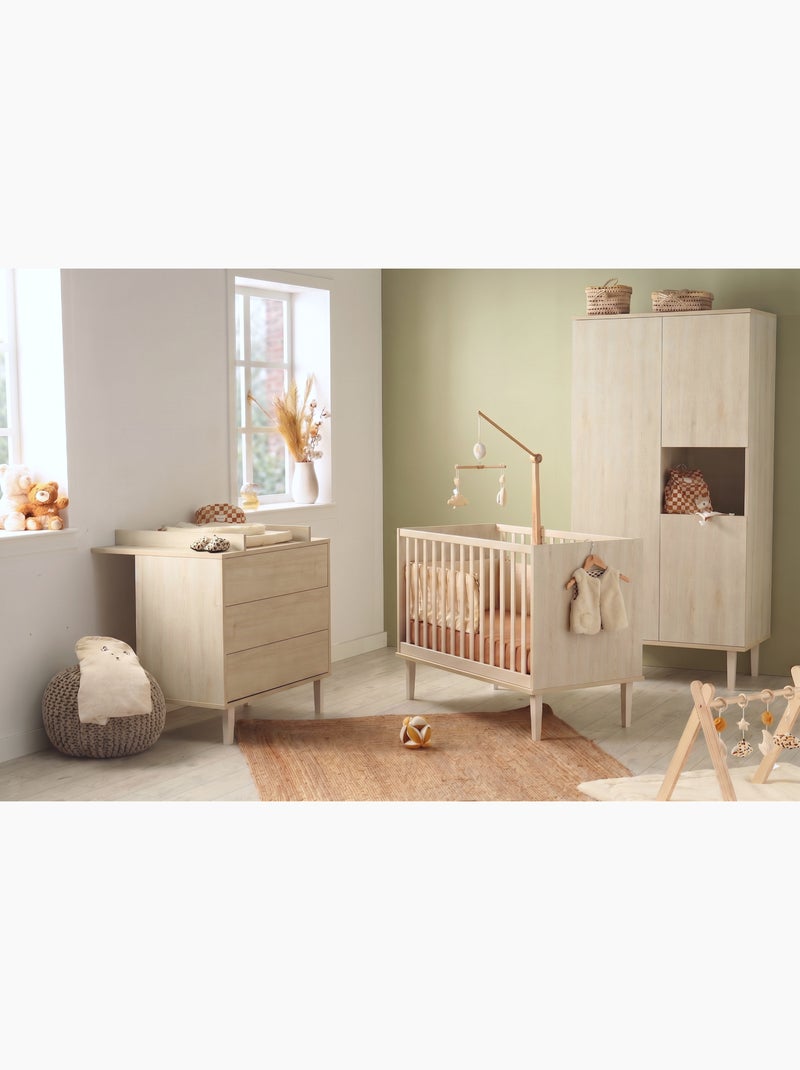 Credenza a 3 ante con nicchia, su piedini - finitura in faggio - SAUTHON Beige - Kiabi