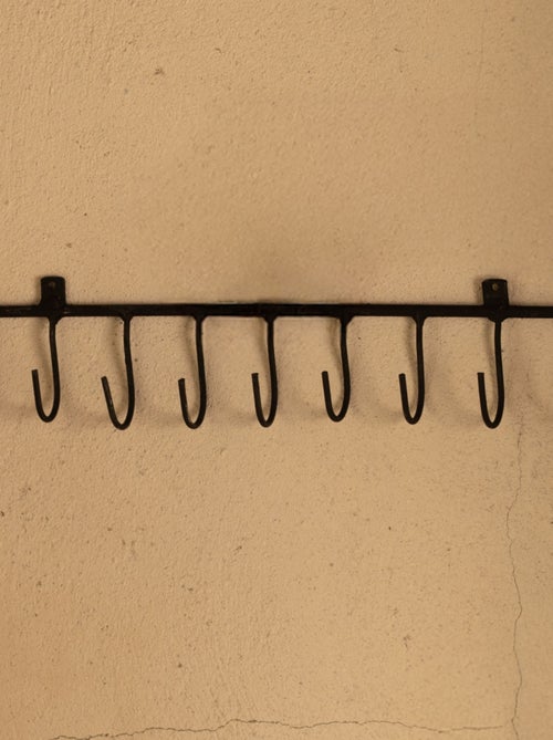 Cremagliera con ganci in metallo grezzo - Kiabi