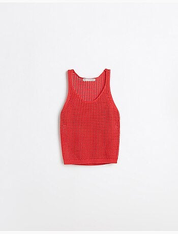 Crop a maglia a uncinetto, MO Fashion