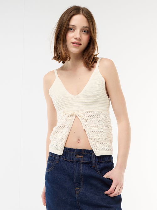 Crop top all'uncinetto - Kiabi