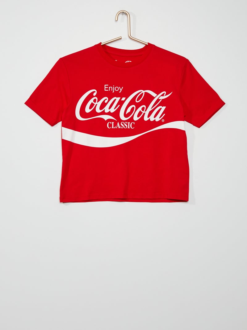 Crop top 'Coca Cola' ROSSO - Kiabi