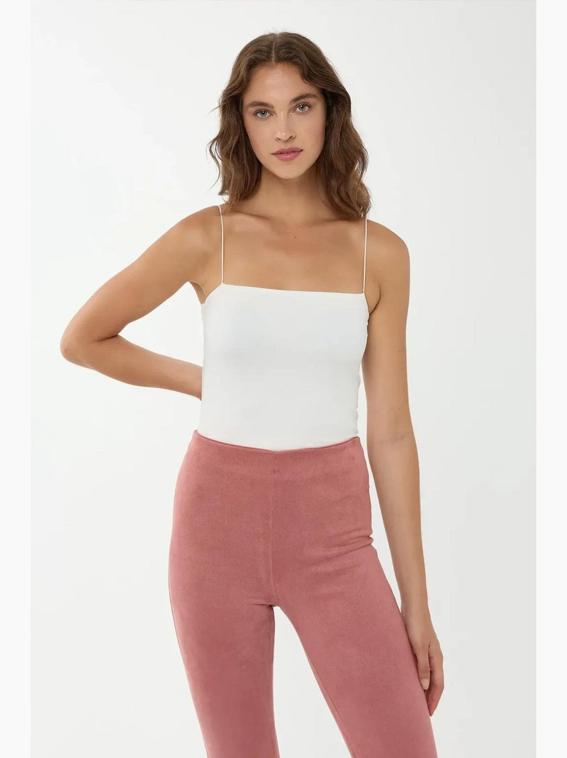 Crop top con scollo quadrato hiccup Bianco - Kiabi