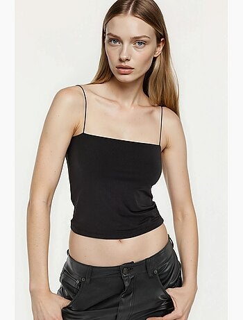 Crop top con scollo quadrato hiccup