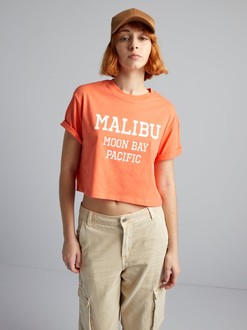 Crop-top in jersey ROSA - Kiabi