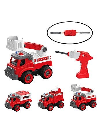 Crosslander Fireman set di camion dei pompieri 3 in 1 con trapano elettrico