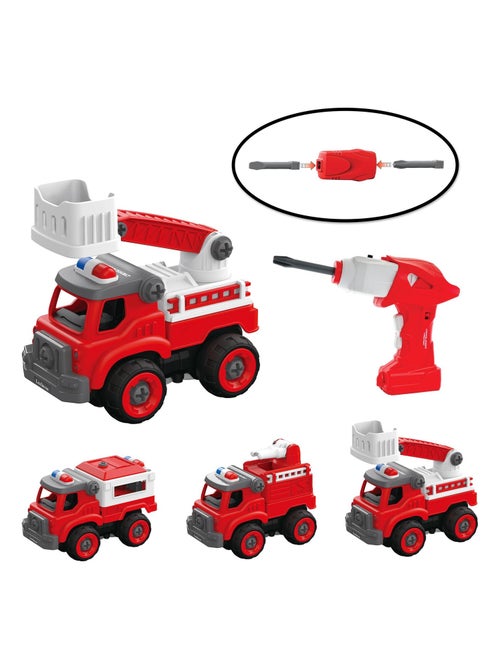 Crosslander Fireman set di camion dei pompieri 3 in 1 con trapano elettrico - Kiabi