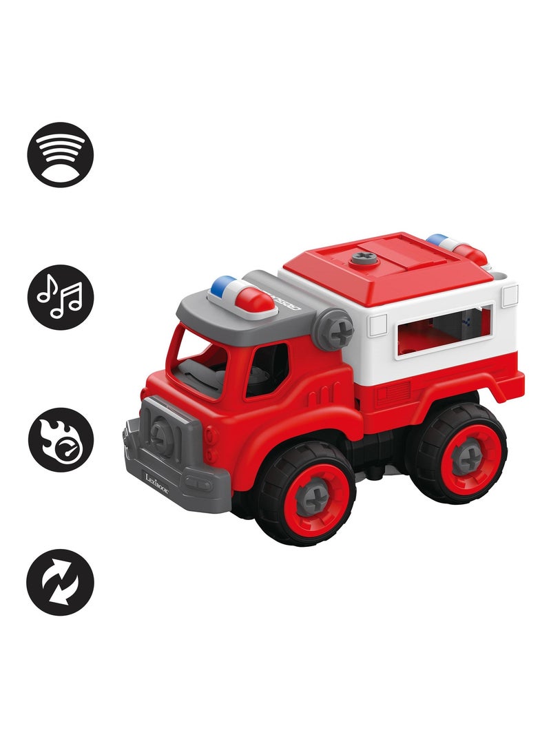 Crosslander Fireman set di camion dei pompieri 3 in 1 con trapano elettrico Rosso - Kiabi