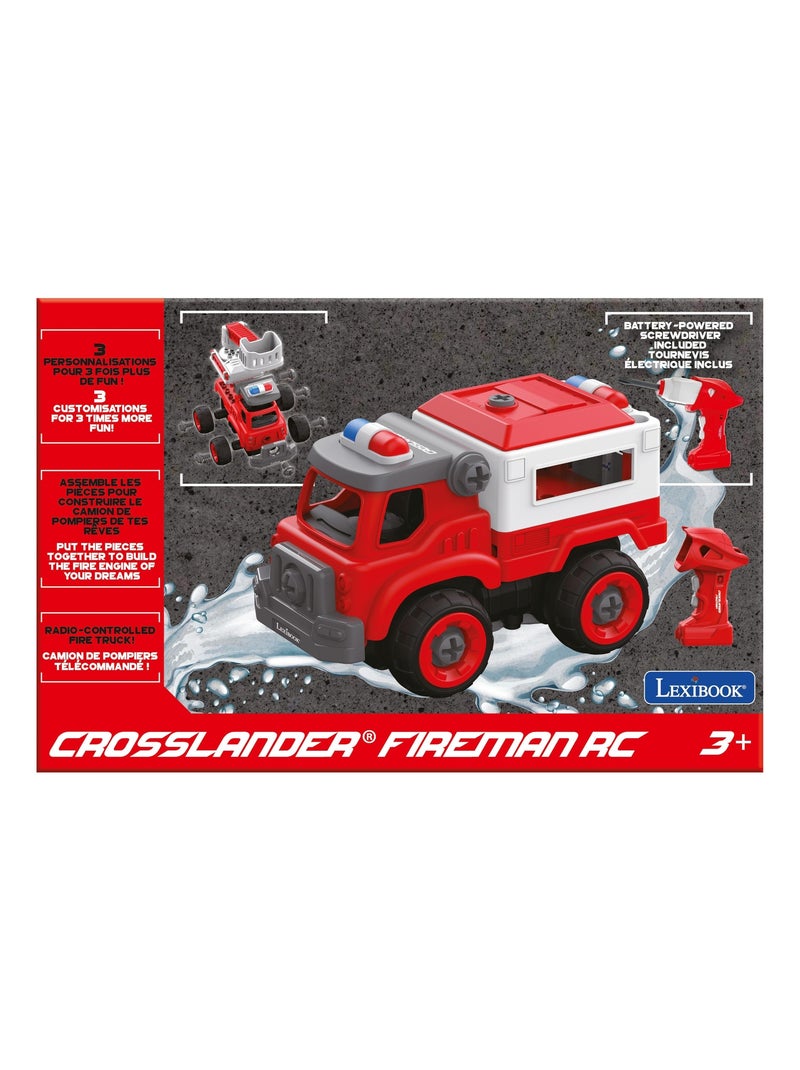 Crosslander Fireman set di camion dei pompieri 3 in 1 con trapano elettrico Rosso - Kiabi