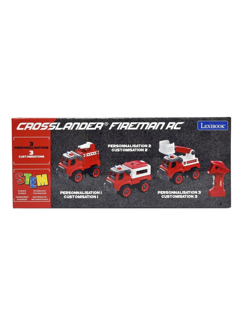Crosslander Fireman set di camion dei pompieri 3 in 1 con trapano elettrico Rosso - Kiabi