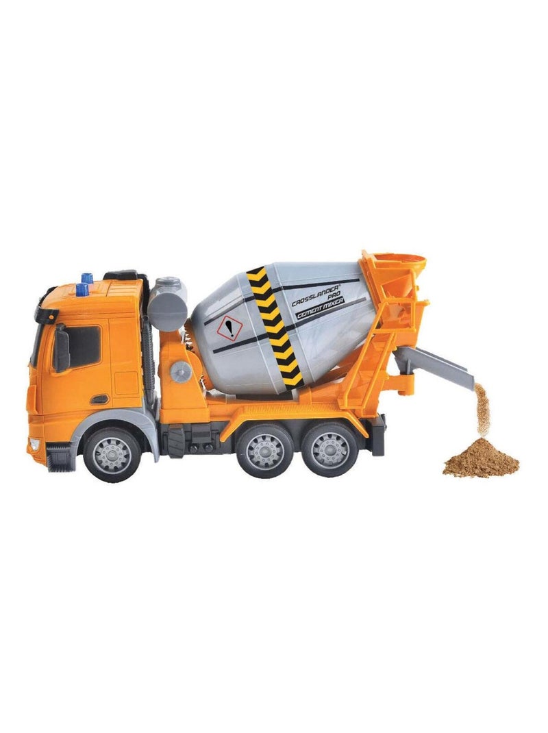 Crosslander PRO ® Betoniera radiocomandata con effetti luminosi e sonori. Giallo - Kiabi