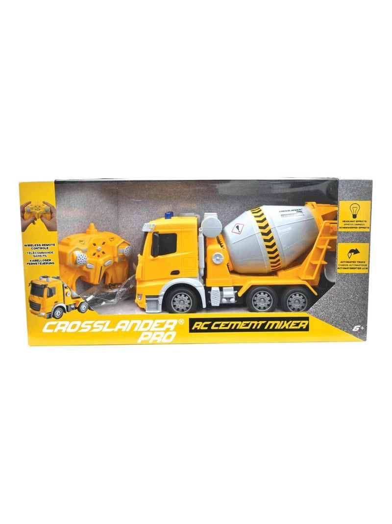 Crosslander PRO ® Betoniera radiocomandata con effetti luminosi e sonori. Giallo - Kiabi